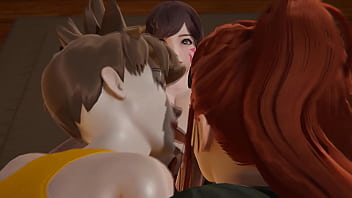 Futa Overwatch Tracer X Brigitte X Dva 3D Porn