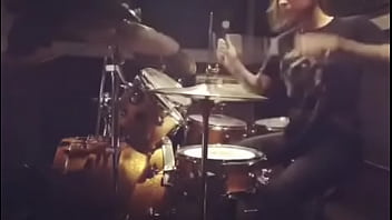 Felicity Feline Drumming At Sound Studios