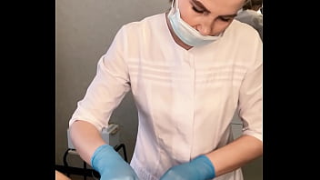 The Patient Cum Powerfully During The Examination Procedure In The Doctor S Hands