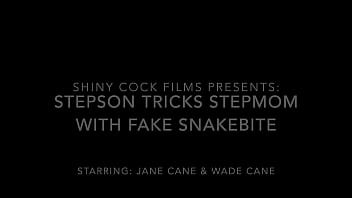 Stepson Tricks Step Mom With Fake Snakebite Jane Cane Must Suck Out The Venom Asap