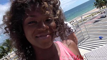 Gorgeous Ebony Wife Finds A Fuck Buddy On Beach Swallows His Cum