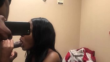 Watch Me Give Him A Blowjob In The Fitting Room