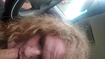 Curlyyred BBW Redhead Gives Roadhead On Country Roads