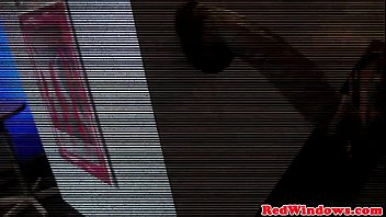 Amsterdam Hooker Plays With Cum In Mouth