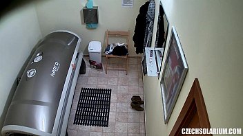 Teen Girl Touching Her Pussy In Public Solarium