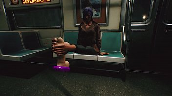 Subway Footjob