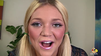 Jessie Andrews Is Blonde 18 Years Old In Pigtails And Ready To Get Fucked Then Blasted By Two Guys With Huge Cum Loads